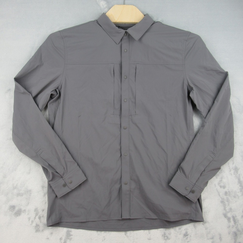 KUIU Intrepid LS Shirt Mens Large Castle Rock Grey Hiking Outdoor Performance